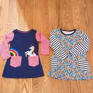 Set of (2) toddler girl tunic dresses size 4T